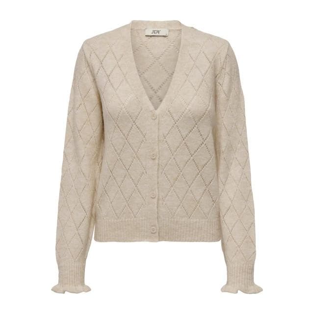 Jacqueline de Yong Letty l/s v-neck struc cardi knt