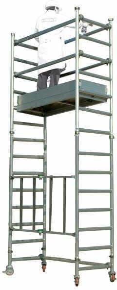 Facal Capo 1/C - Trabattello in alluminio - Base 150 cm - Base pieghevole - Altezza 3.5m