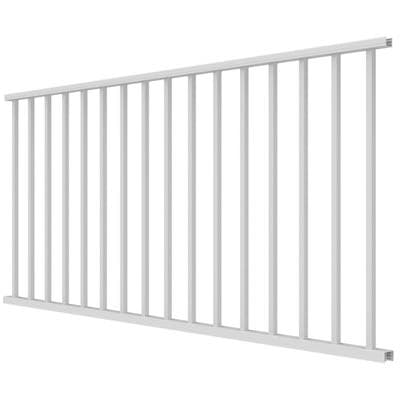 RDI Avalon Aluminum Rail Panels 6 Foot x 36 Inch - White - Level