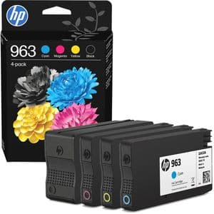 HP 963 Tintenpatrone Multipack schwarz/cyan/magenta/gelb (6ZC70AE)