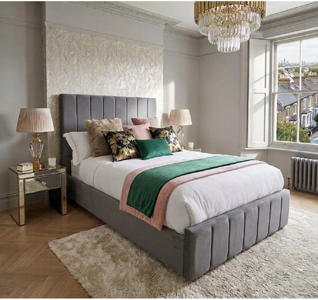 Canora Grey Upholstered Ottoman Storage Bed with Lift-Up Design Grey Double (4'6)