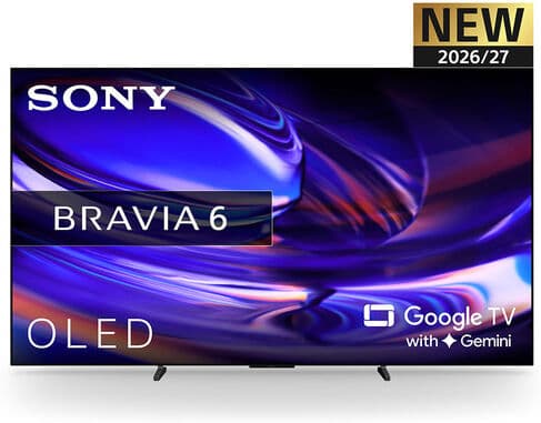 Sony 48'' Bravia 6 TV OLED, 4K Smart TV (Google TV Gemini), 48'', 120 Hz con Dolby Vision/Atmos, 4 Porte HDMI 2.1