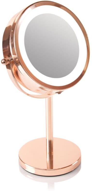 Rio Rose gold mirror καλλυντικός καθρέπτης με LED φωτισμό 1 τμχ