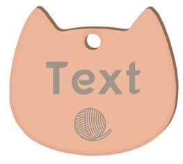 Inspire Select Personalized Stainless Steel Pet ID Tag Custom Engraved Cat & Dog Name Tag Charm With Phone Number rose 390 s