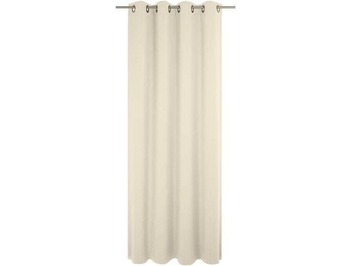 Vorhang ADAM Uni Collection , beige (naturweiß), B:142cm H:245cm, Baumwolle (Bio-Baumwolle), Gardinen, Vorhang, Blickdichter aus 100% Bio-Baumwolle