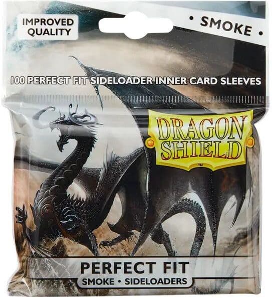 Dragon Shield Standard Perfect Fit Side-load Sleeves - Clear/Smoke 100 kpl