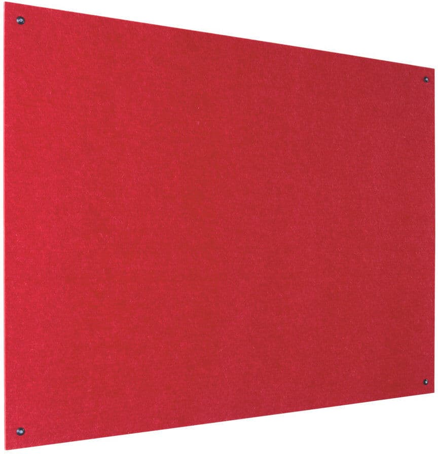 Symple Stuff Wall Mounted Reversible Bulletin Board Red 120cm H x 240cm W