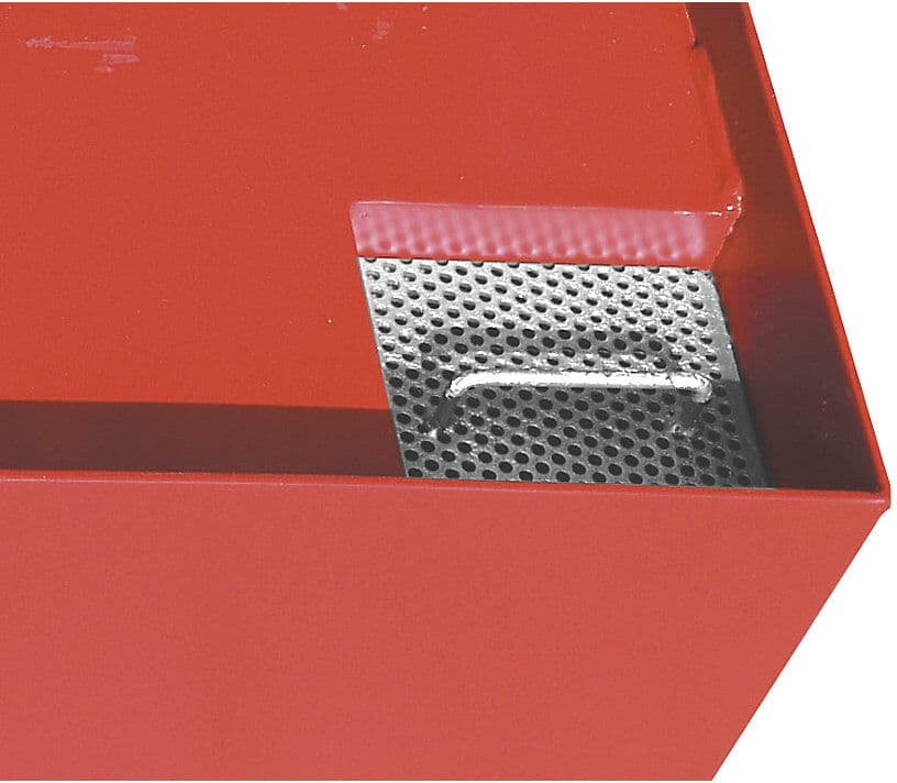 Auffangwanne für Absetzcontainer, für Absetzcontainer, Auffangvolumen 1222 l, grau eurokraft pro