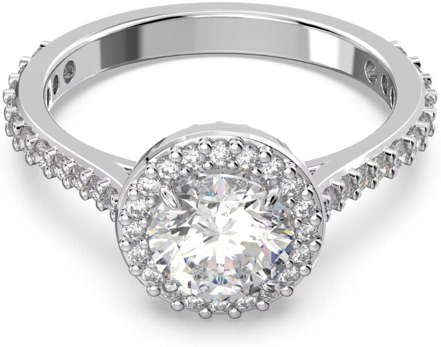 Swarovski Una cocktail sormus, vaalea ja kirkkaat kristallit