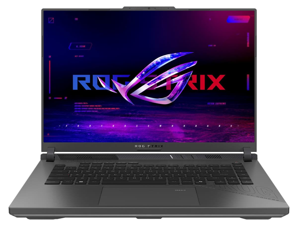 ASUS ROG Strix G16 (Eclipse Gray, 16" WUXGA, AMD Ryzen 9 8940HX, GeForce RTX 5060, 8 GB RAM, 500 GB SSD) mit Windows 11 Pro & Office 2024 Pro