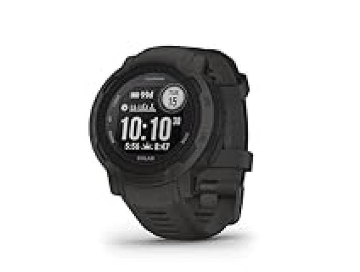 Garmin Instinct 2, Solar Graphite - Montre GPS Solaire Robuste et connectée - Boîtier 45 mm