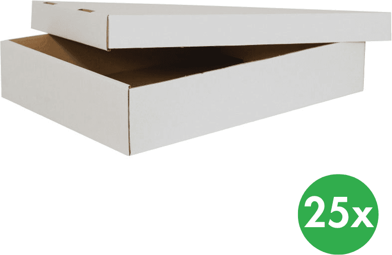 B2B Partner Pudła kartonowe, 415 x 305 x 80 mm, 25 szt., bialy