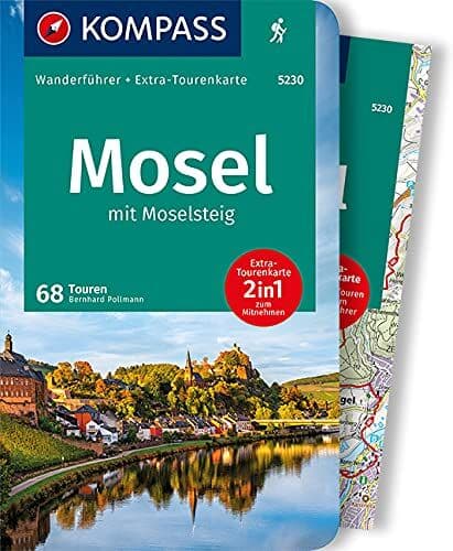 Bernhard Pollmann - KOMPASS Wanderführer Mosel mit Moselsteig: Wanderführer mit Extra-Tourenkarte 1:75.000, 68 Touren, GPX-Daten zum Download - Preis vom 25.10.2026 20:24:27 h