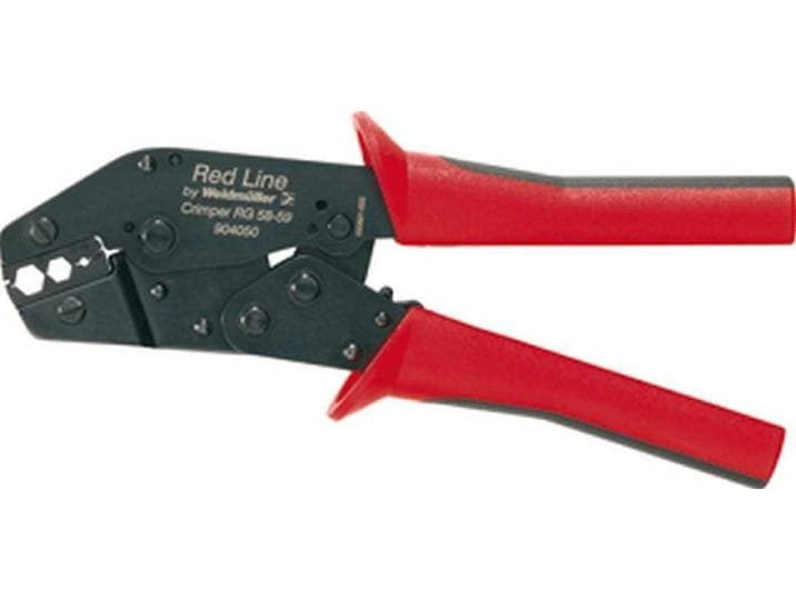 Weidmüller Crimper RG 58/59 - Krimptang - Geschikt voor kabelschoenen en verbinders - Zwart Rood