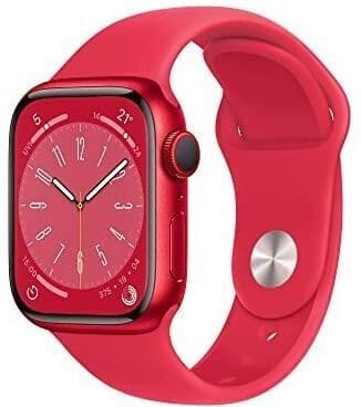 Apple Watch Series 8 Aluminium 45 mm (2022)   GPS   (PRODUCT)RED   Sportarmband (PRODUCT)RED S/M