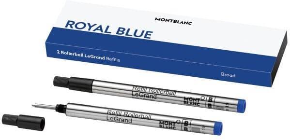 Montblanc L Refill, Roller, B, 2 Stk., Blå