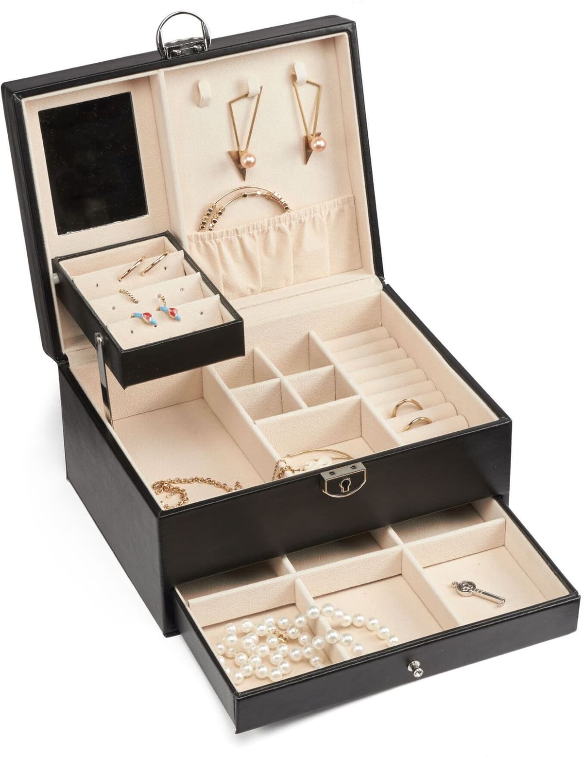 Gillian Jones - Large classic jewelry box - Black - Large