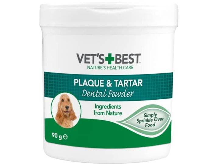 Vet's Best Natuurlijk tandpoeder voor, Schone tanden en frisse adem - 90g