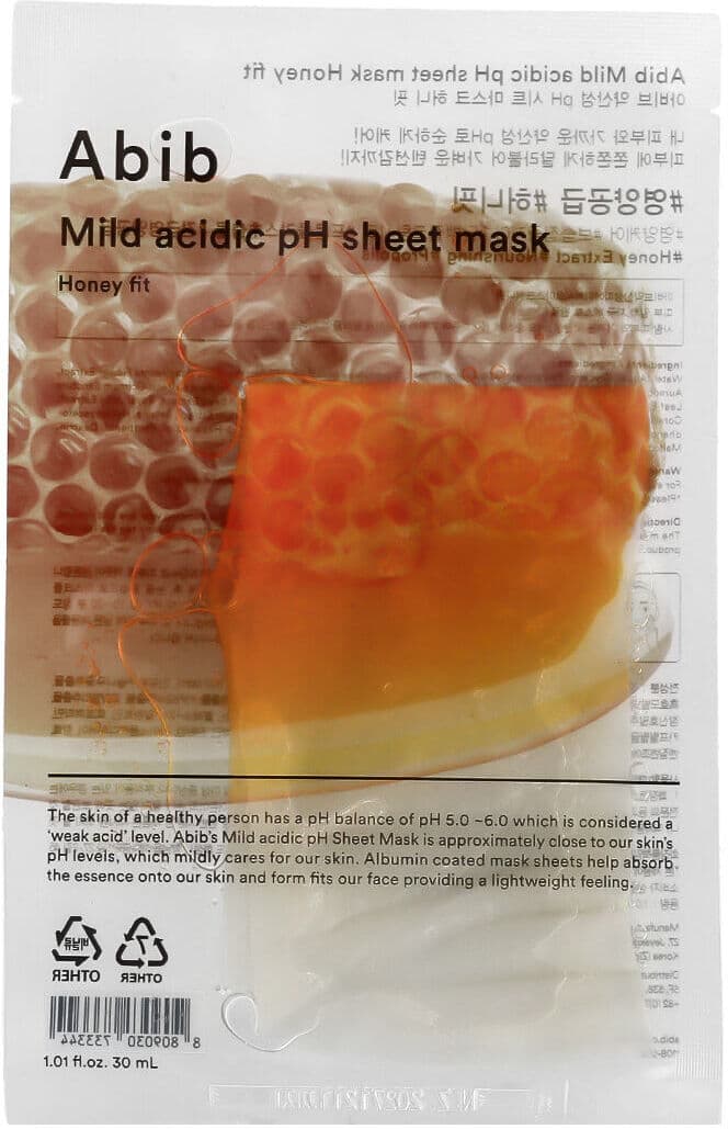 Abib Mild Acidic Ph Sheet Mask Honey Fit 30 ml