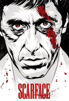 Inspire Curations Scarface Movie Poster Canvas Al Pacino Tony Montana Wall Art For Home Decor p2 30x40cm No Frame