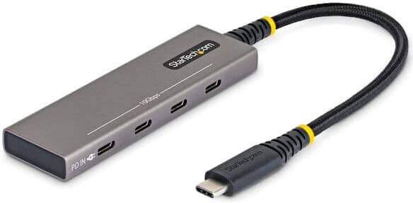 Startech - Hubb - 4-portar, 10 Gbps, 100 W PD-laddning,