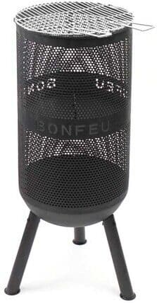 BONFEU Chimenea de Leña Exterior Bonves 34. Negro