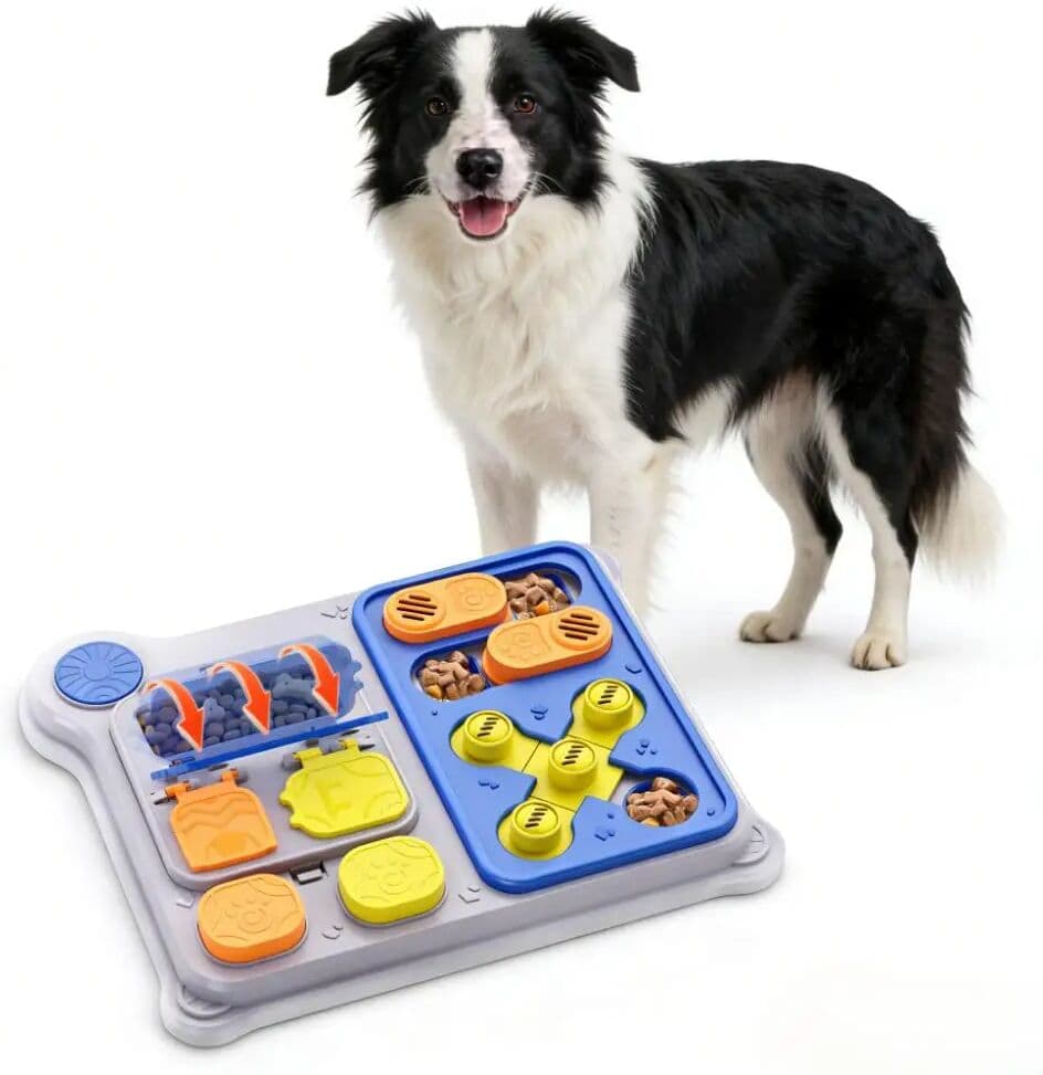 NONE Dog Puzzle Toy & Pet Feeder - Treat Dispensing Toy for IQ Training,  Arrival, Ideal for Small/Medium Dogs