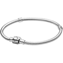 Pandora 598816C00 Silber Damen-Armband Schlangenkette Moments Barrel Clasp, 18 cm