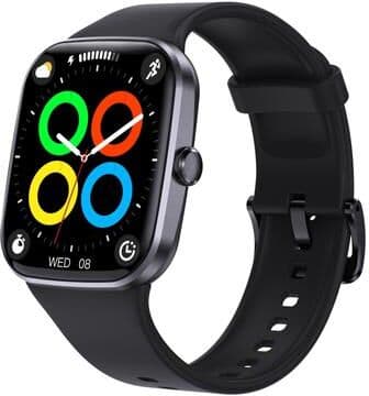 Inspired Deals Bluetooth Calling Smartwatch IP67 Waterproof Fitness Tracker Watch With 1.96 Inch HD Display black