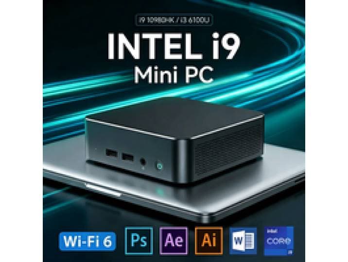 Mini PC Windows 11 Pro Intel Core I9 10980HK/ Intel Core I3 6100U Windows 11 Pro UHD Graphics 16GB LPDDR4 1/2TB M.2 SSD WiFi 6+BT5.2 Desktop PC