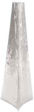 ARCILLA ELEMENTAL Silver Stainless Steel Metal Hammered Decorative Vase