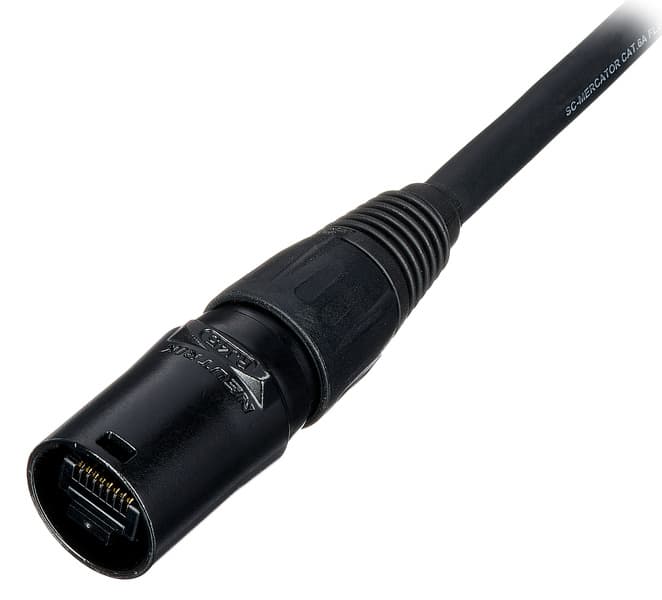 Hicon CAT6A Armored Cable 10G 20m nero
