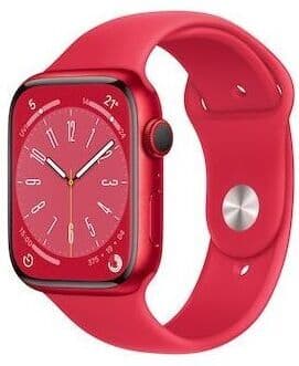Apple Watch Series 8 Aluminium 45 mm (2022)   GPS + Cellular   (PRODUCT)RED   Pasek sportowy (PRODUCT)RED M/L - Refurbished