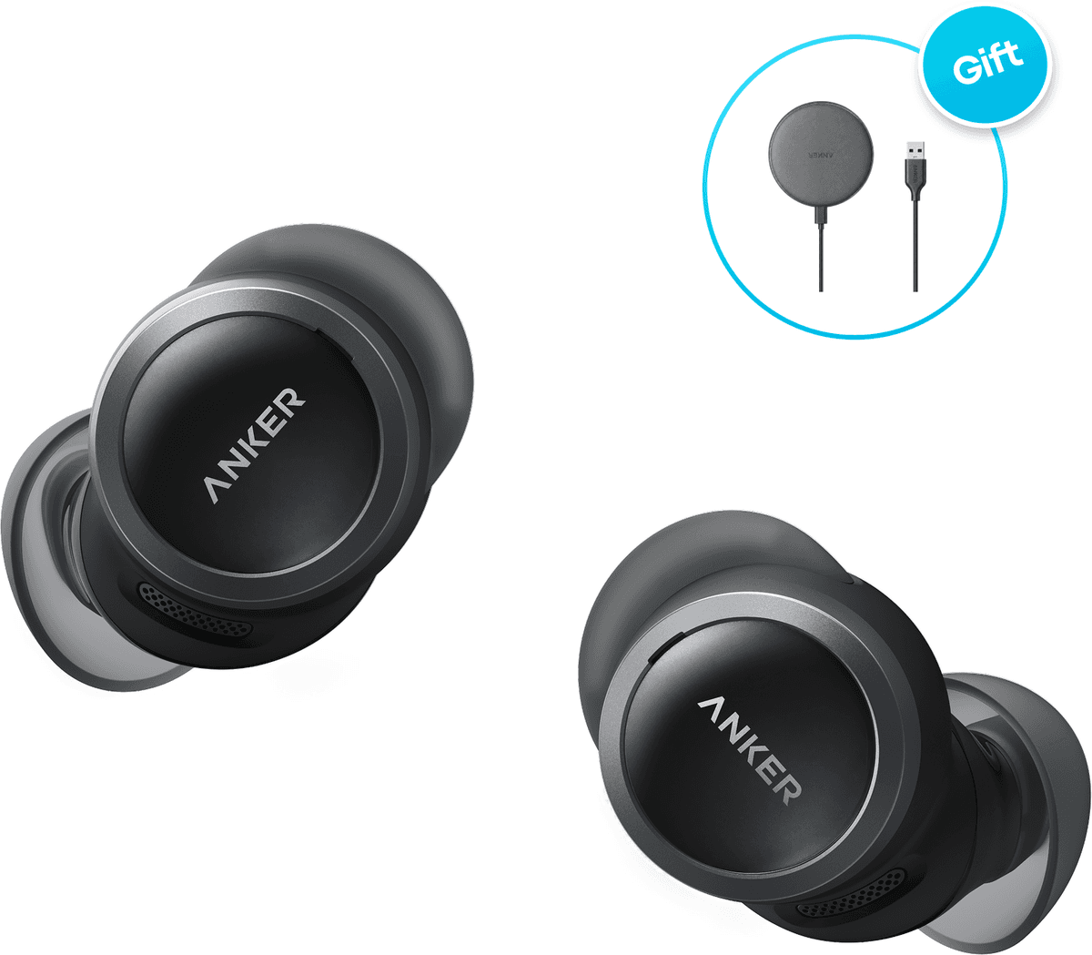 Anker soundcore Liberty Buds 2   AI-Powered In Ear Earbuds for Daily Use Silver White