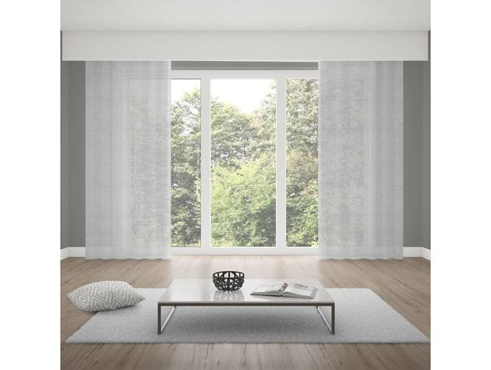 Verdi Collection Gardine mit Schlaufenband + Leinen-Optik