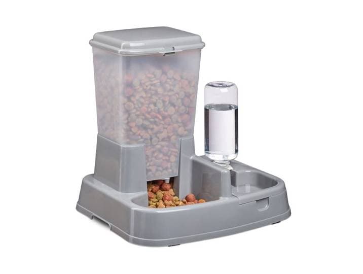 Relaxdays Voer-en drinkbak 2 in 1