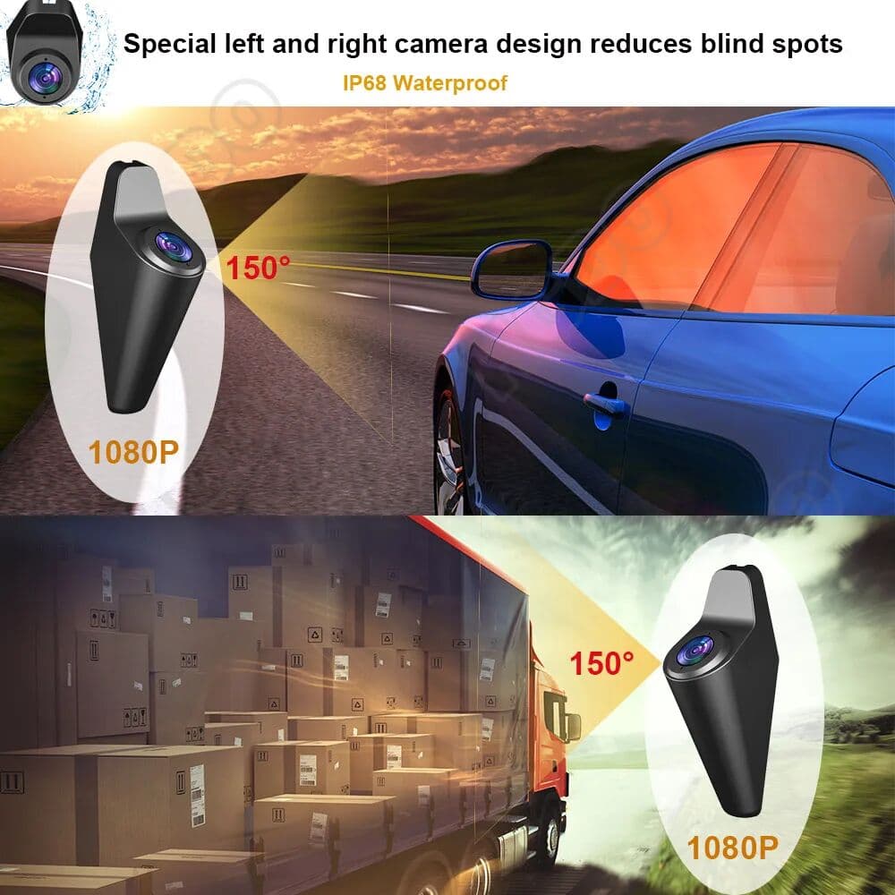 HGDO M106 4CH Mirror Dash Cam 4K Front Rear View Mirror Video Recorder 1080P Backup Camera with ADAS BSD WIFI 24H Parking DVR