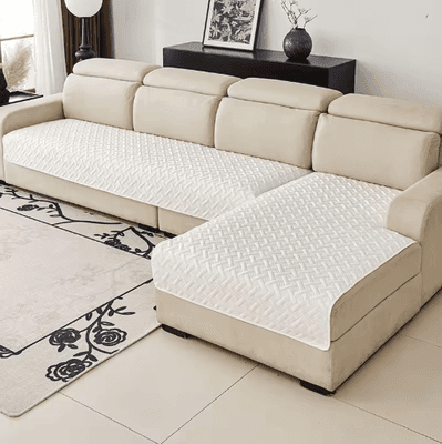 Inspire Picks Waterproof Sofa Cover Pet Couch Protector Scratch Proof Washable Slipcover cream White 110x160cm 43x63in
