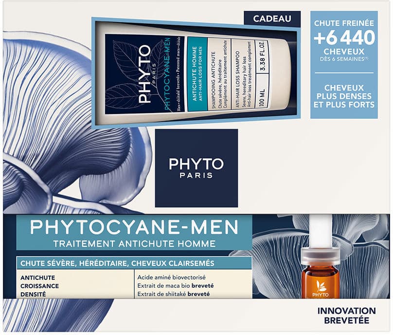 Phytocyane Men Anticaída + Champú Estuche 2 pz