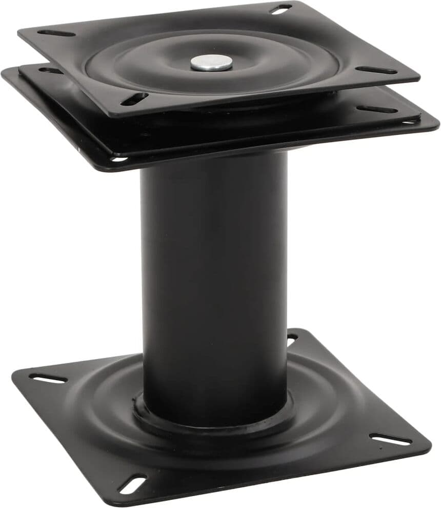 vidaXL Piédestaux de siège de bateau 2 pcs siège pivotant à 360° acier