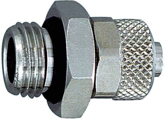Riegler Gerade Einschraubverschraubung, O-Ring, G 1/4 a., für Schlauch 6/4 (11.114-6)
