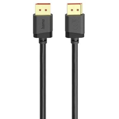 Hama DisplayPort Anschlusskabel DisplayPort Stecker 2 m Schwarz 00202010 8K UHD DisplayPort-Kabel