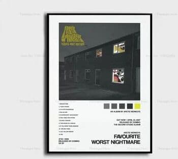 Inspire Essentials Arctic Monkeys Album Cover Poster Canvas Music Wall Art Decor 13 7.87 X 11.81 In