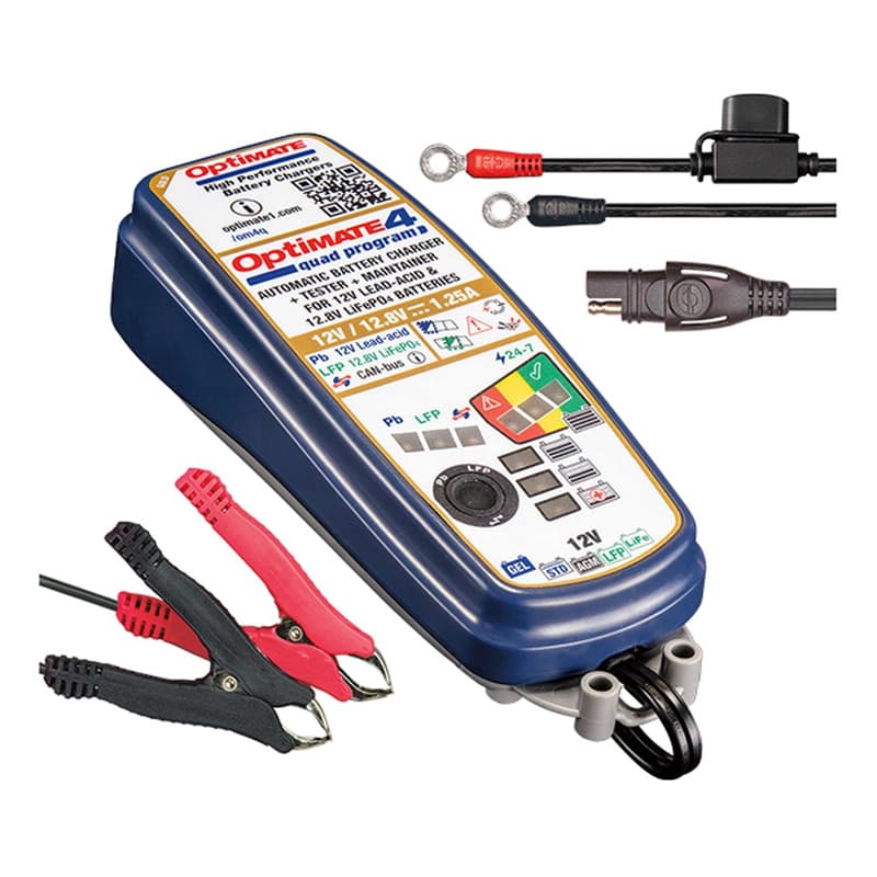 Tecmate Chargeur de batterie Optimate 4 Quad