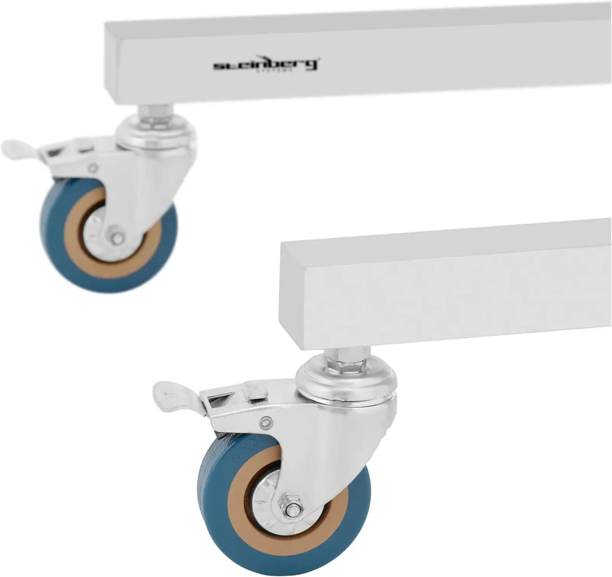 Steinberg Systems Nástrojový stolek - boční provedení - 60 x 40 cm - výškově nastavitelný - ušlechtilá ocel / guma SBS-LF-153