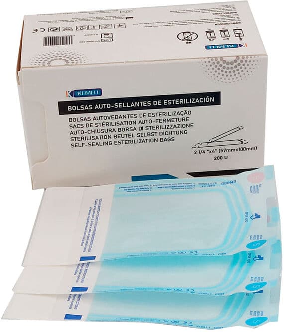 Sacas autocolantes para esterilizar (200 uds)