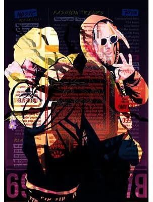 Inspired Living Suicideboys Poster Canvas Print Vintage Hip Hop Wall Art Album Cover Decor 40x60cm Unframed 9