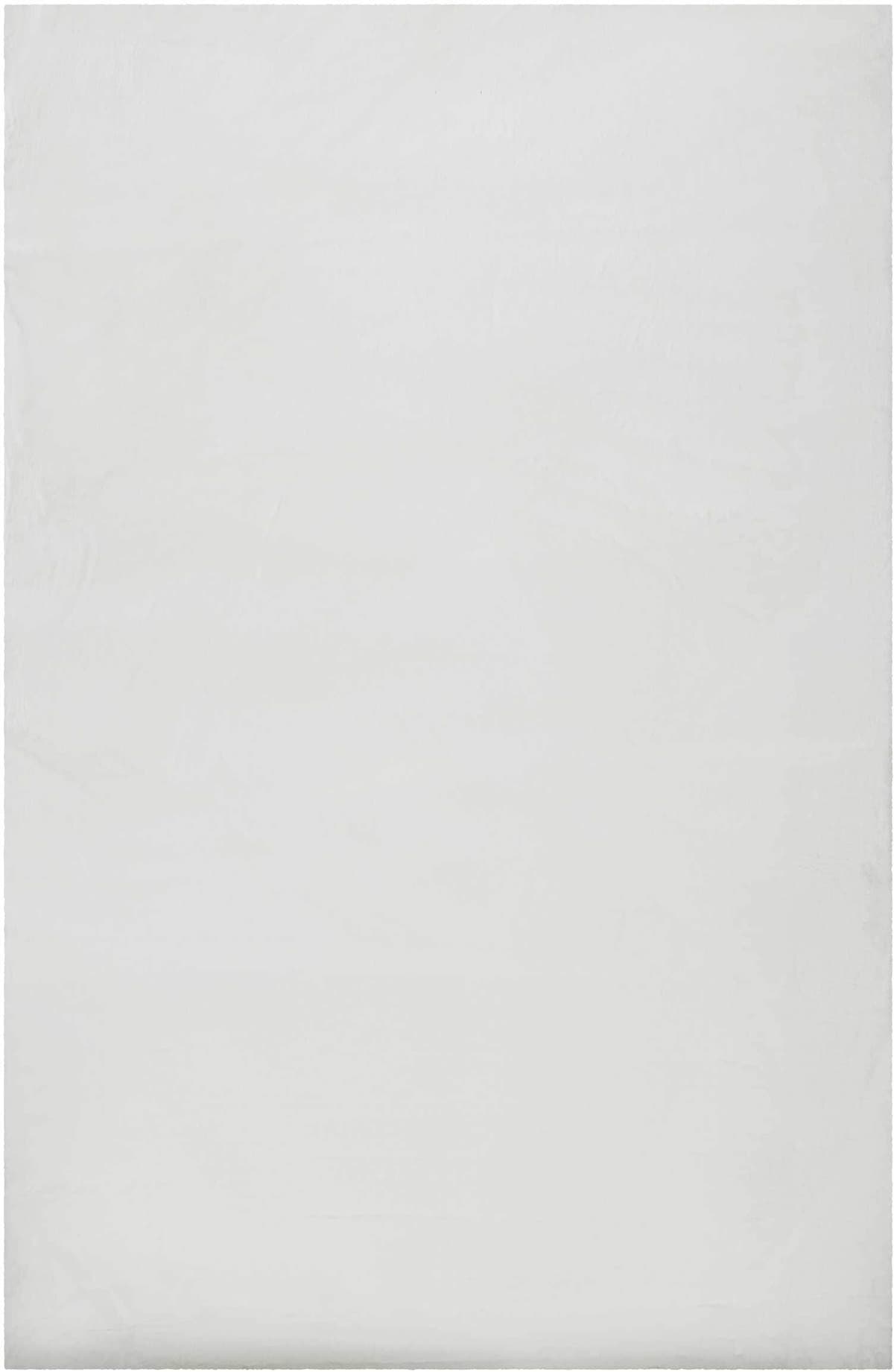 Teppich WECON HOME BASICS "Anna", weiss (beige weiß), B:200cm H:25mm L:200cm, Polyester, Teppiche, Teppich, Hochflorteppich, getuftet, modern, einfarbig, flauschig, Wohnzimmer beige weiß B : 200cm 1 Stk., 25mm, L: 200cm