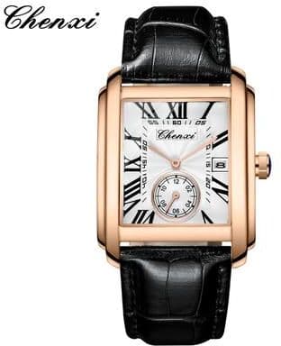 Fashion Sheath Elite Business Quartz Watch With Leather Strap And Calendar d