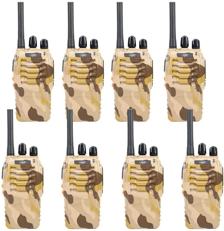 Pni Walkie-talkie Pmr R40 Camo 8 Unidades Brown Camouflage One Size